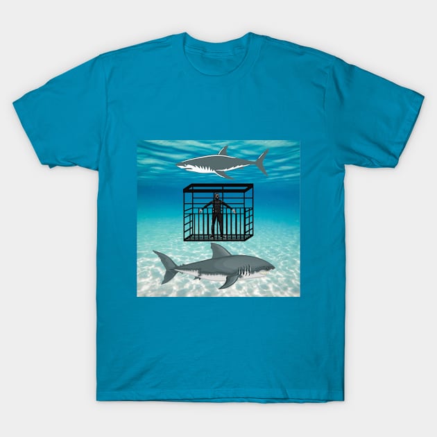 shark lover water world T-Shirt by ZAARA